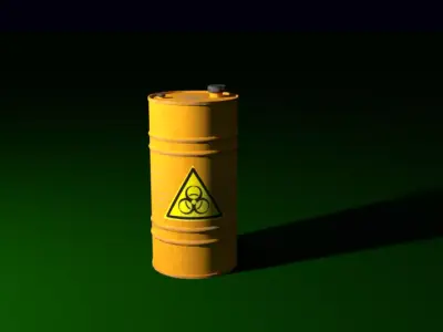oil tank Free low-poly 3D model buy