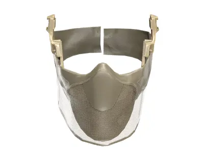 OPS CORE Force On Force Mandible Low-poly 3D model