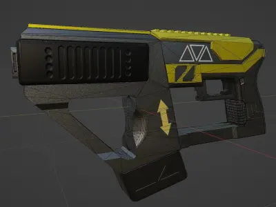 Sci-Fi Sub Machine Gun Free low-poly 3D model