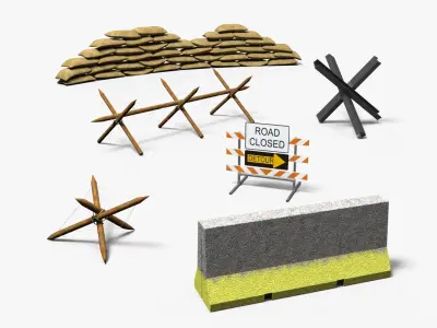 Barricades collection 3D model