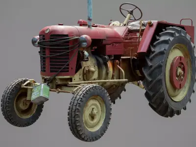 Tractor Zetor 25K 3D model