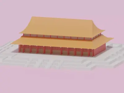 Beijing Forbidden City Hall of Supreme Harmony China 3D model