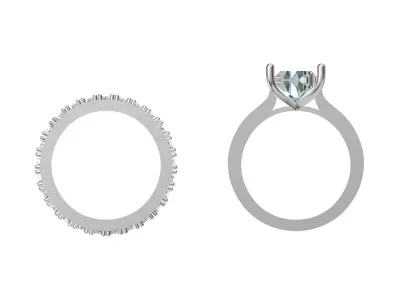 Wedding Ring  3D print model 323