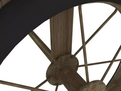 Vintage Tricycle Low-poly 3D model