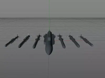 MISSILE BUNDLE 4-IN-1 3D model