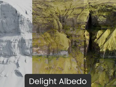  Mountain Cliffs Module - 3D PBR Model2 