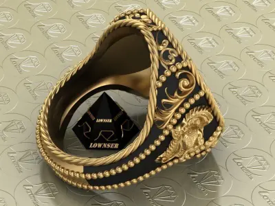 ornamental  ring 3D print model