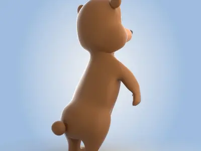 Cartoon Bear 3D model purchase