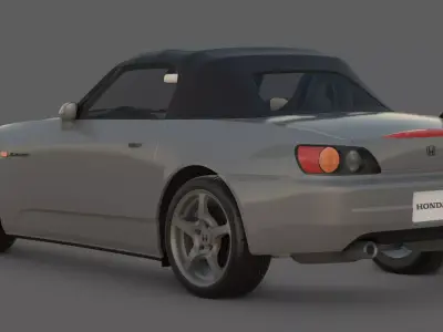2001 Honda S2000 3D Model  9000 RPM Perfection 3D model