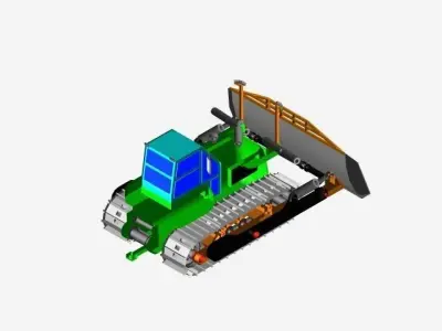 TRATOR ESTEIRA Free 3D model