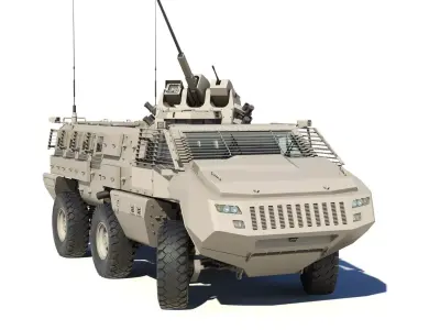 Mbombe armoured vehicle - armored vehicle 3D model