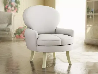 Furniture Accent Chairs Bohemian 012 Low-poly 3D model