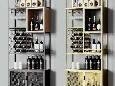 Homary Industrial Rack 3D model