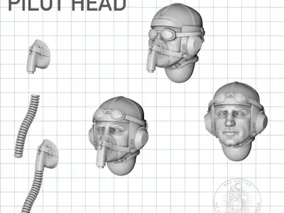 Pilot Me-109 3D print model