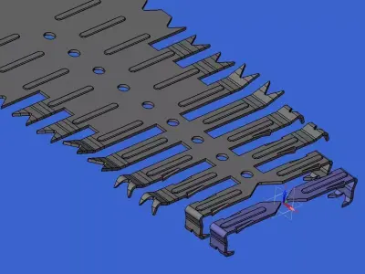 AGRAFE2 circuit board Free 3D model
