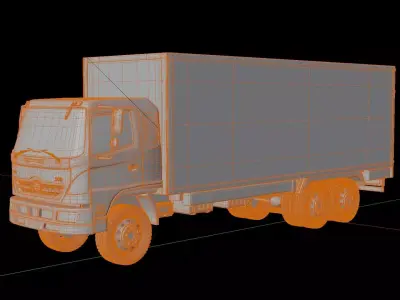 Hino 500 2626 Cargo Truck 3D model