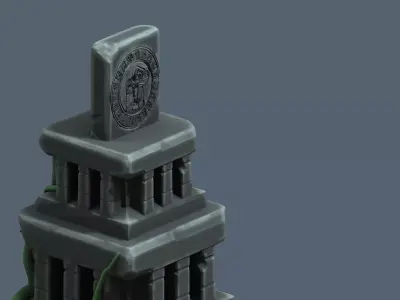 templo maya 3D model