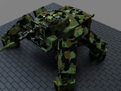 Steampunk Tank 3D model