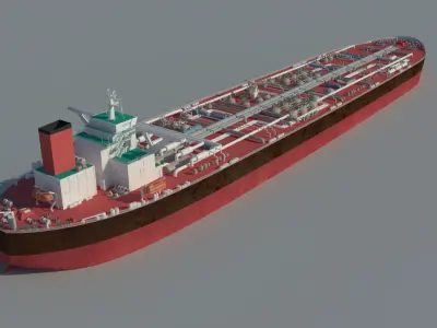 3DMAX Model-China Super Large Tanker 3D model