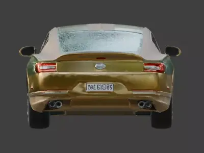 Luxury Jeweled Bentley Continental GT Low-poly 3D model