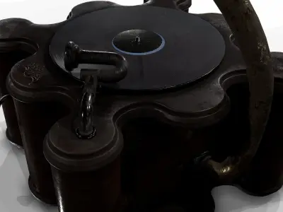 gramophone Low-poly 3D model