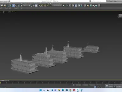 Bangladeshi launch Low-poly 3D model