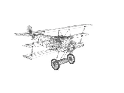 AIRCRAFT FOKERD1 3D model