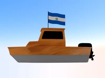 Salvador Fishing Boat 3D model
