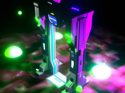 SCIFI TELEPORTATION DOOR 3D model