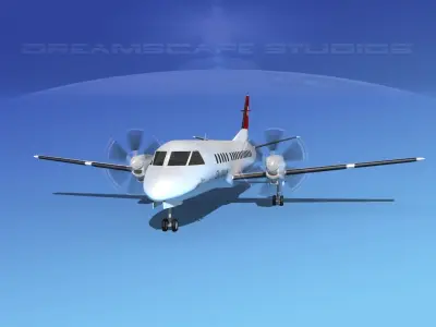 SAAB 2000 SkyWork 3D model