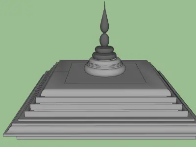 indian temple dome 3D model buy