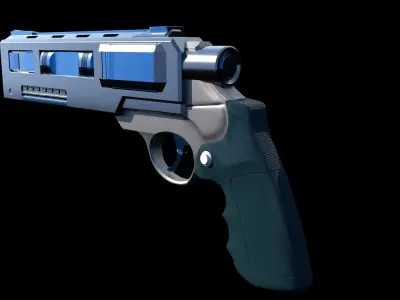 Sci-Fi Weapon  Low-poly 3D model