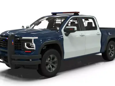2027 Concept Police Interceptor Full Size Pickup Truck  3D model