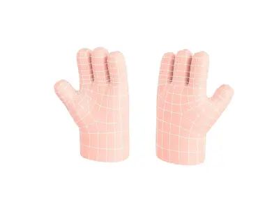 Prop246 Cartoon Hand Low-poly 3D model