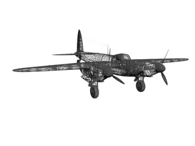 AIRCRAFT MOSQUITO Free 3D model