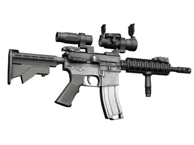 Colt M4A1 SOPMOD Aimpoint 3D model