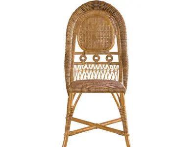 Traditional chair ANTICA low poly PBR Low-poly 3D model