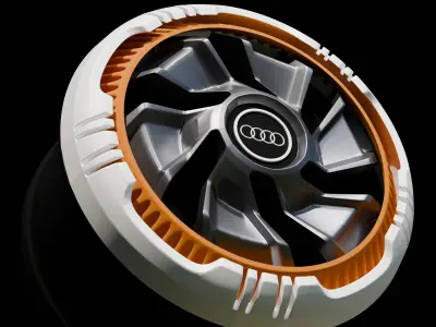 Audi rim wheel 3D model