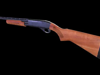 Remington 870 Low-poly 3D model purchase