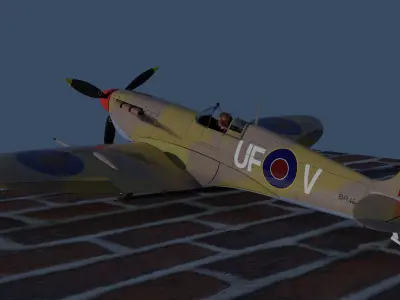 Supermarine Spitfire MK Vb Africa 3D model