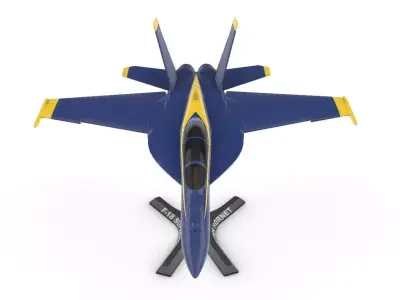 FA-18 Super Hornet Blue Angels 3D print model