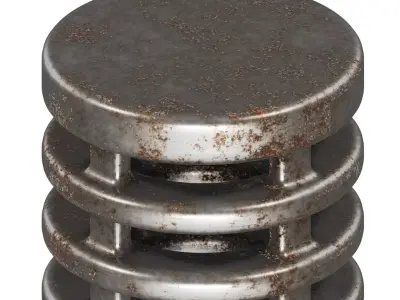 Rusty Foot Valve 3D model