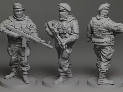 Soldier 28mm scale 3D print model