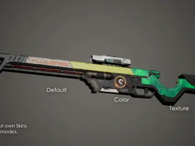 Sci-Fi Weapon Pack Mini Low-poly 3D model