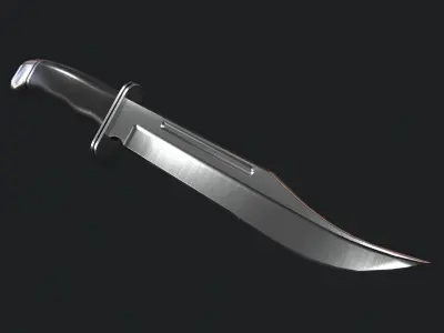 Killer Hunting Knife Low-poly 3D model Low-poly 3D model