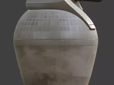 Ancient Egyptian Canopic Jar 3D Prop Analysis 3D model buy