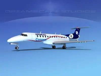 Embraer ERJ-135 Aero Mexico 3D model