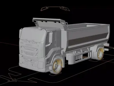 Isuzu Giga Tractor Dump Truck 3D model