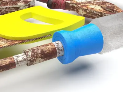 Old Tools Set 3D model