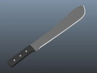 Machete knife 3D model